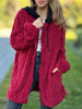 Full Size Zip Up Long Sleeve Fleece Jacket Plus Size
