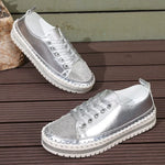 Round Toe Platform Sneakers