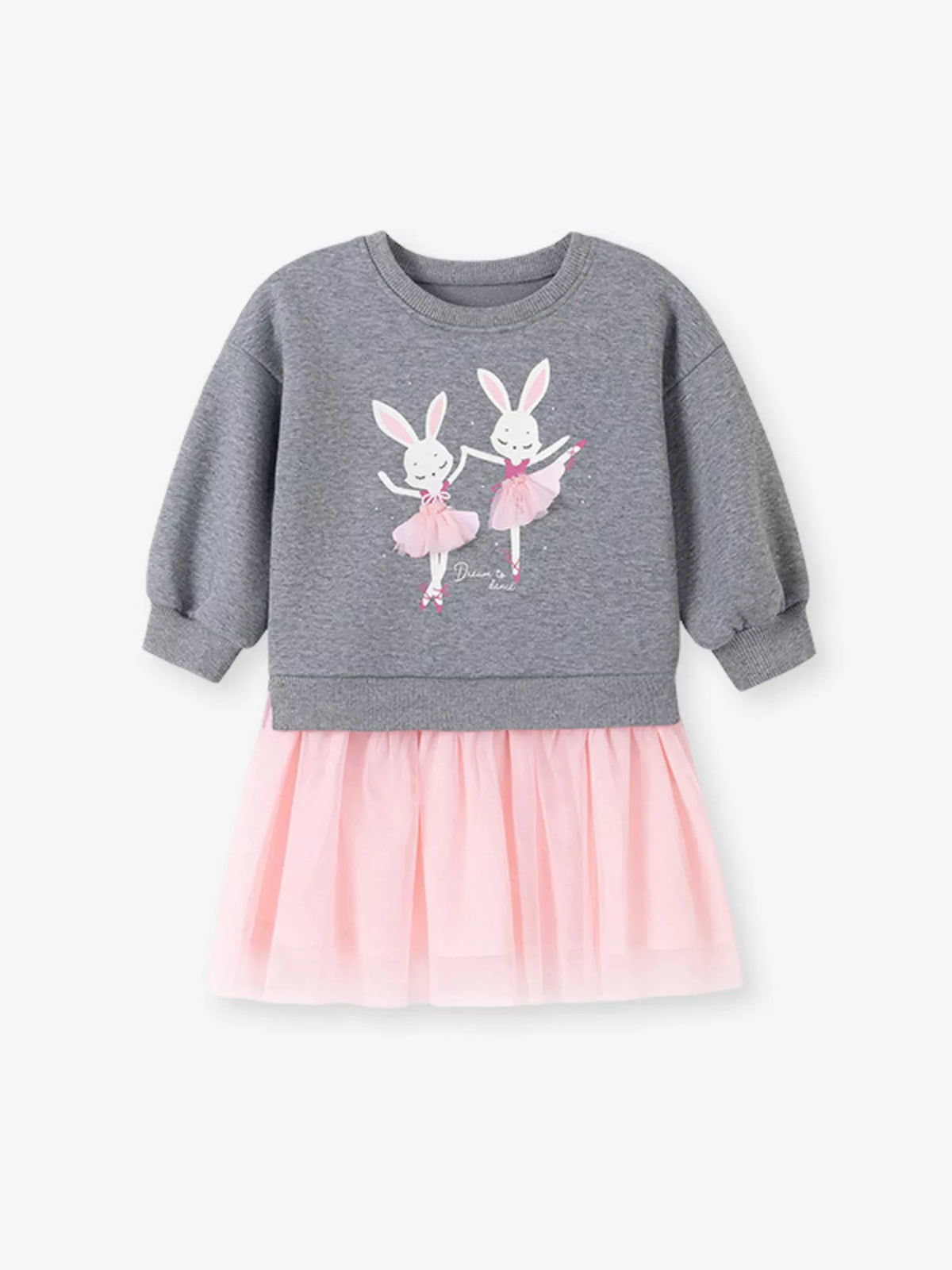 Children's Rabbit Sweatshirt Tulle Tutu Dress