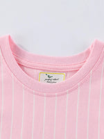 Children's Striped Unicorn Short Sleeve Dress