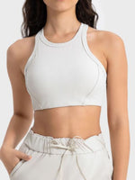Millennia Wide Strap Cropped Sport Tank - Ladyez