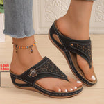 Toe Post Wedge Sandals