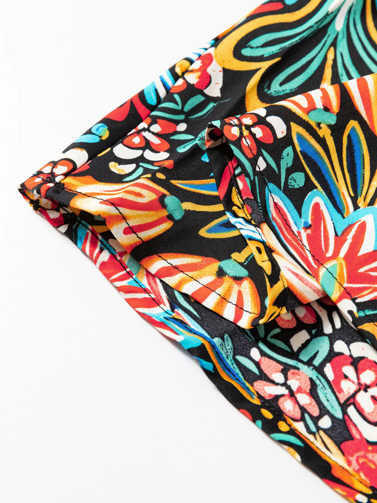 Floral Print Thin Straps High Waist Maxi Dress - Ladyez