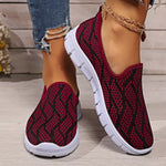 Breathable Mesh Round Toe Slip-Ons