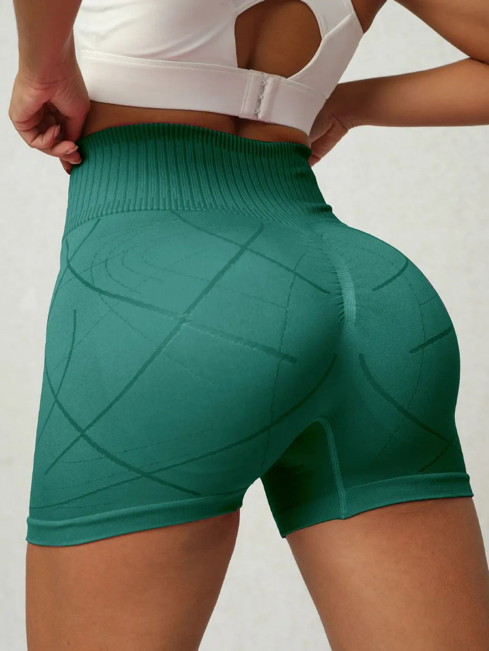 High Waist Active Shorts - Ladyez
