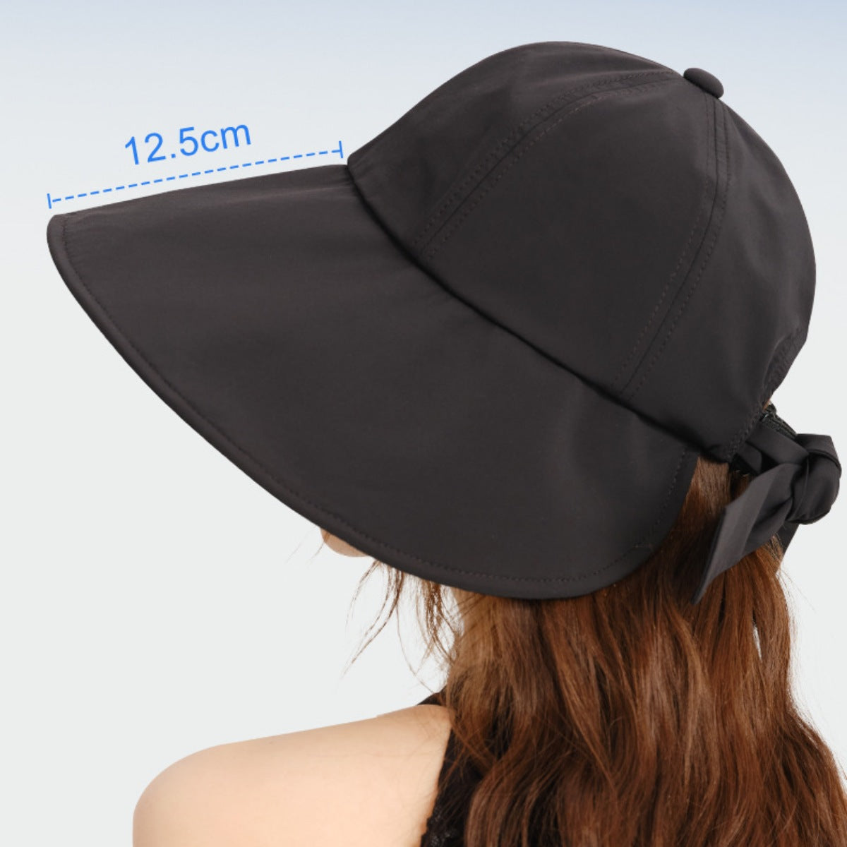 Wide Brim Sun Hat with Bowknot