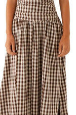 Strapless Ruched Maxi Dress