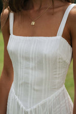 Square Neck Wide Strap Cami Dress - Ladyez