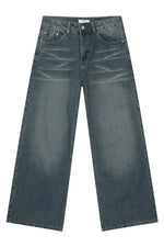Wide Leg Pocketed Jeans
