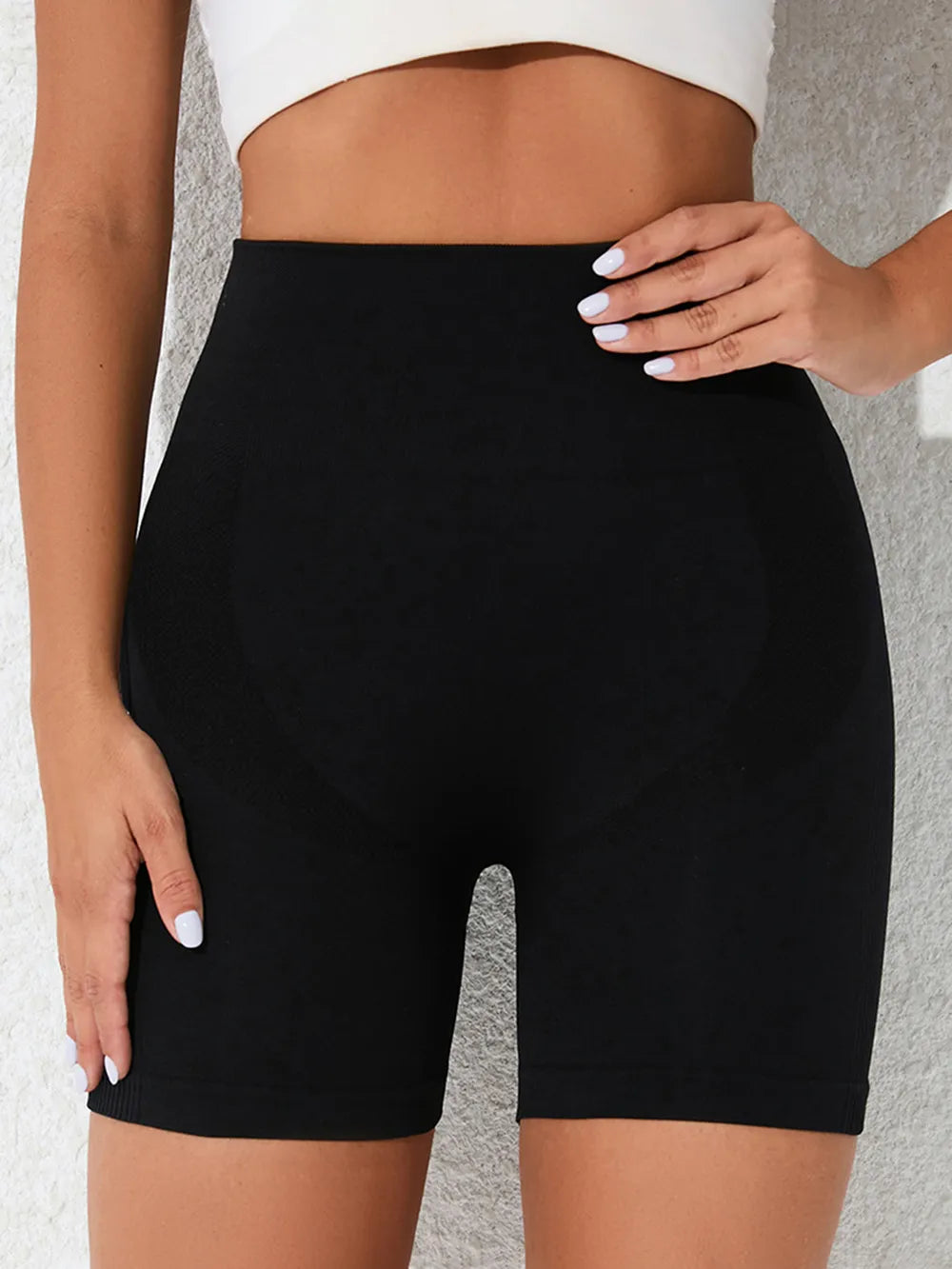 High Waist Active Shorts - Ladyez