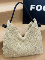 Woven Straw Shoulder Bag