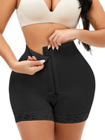 Full Size Lace Detail Hook-and-Eye Shaping Shorts - Ladyez