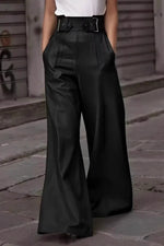 High Waist Wide Flare Pants