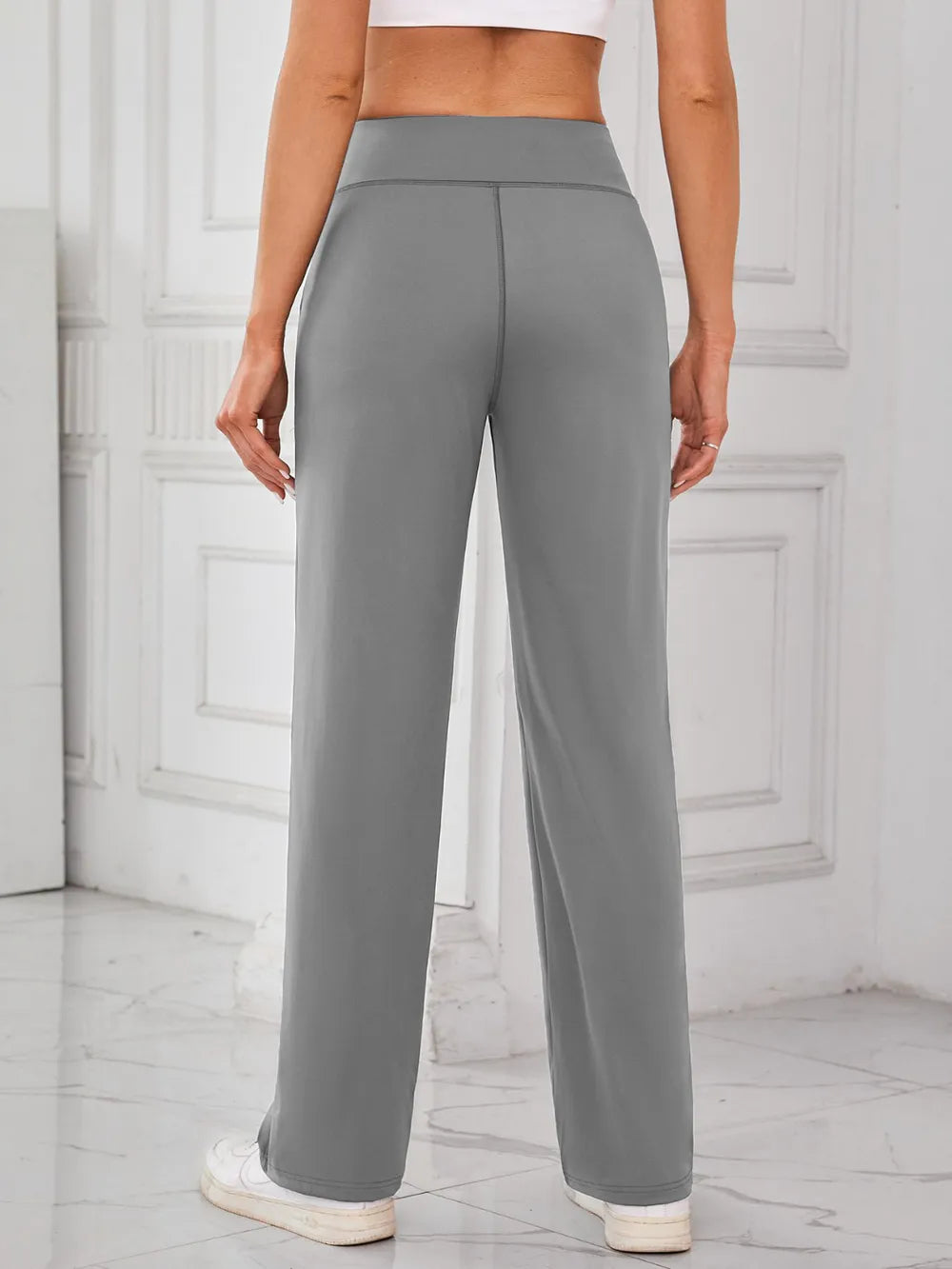 Lovelet High Waist Active Pants with Pockets - Ladyez