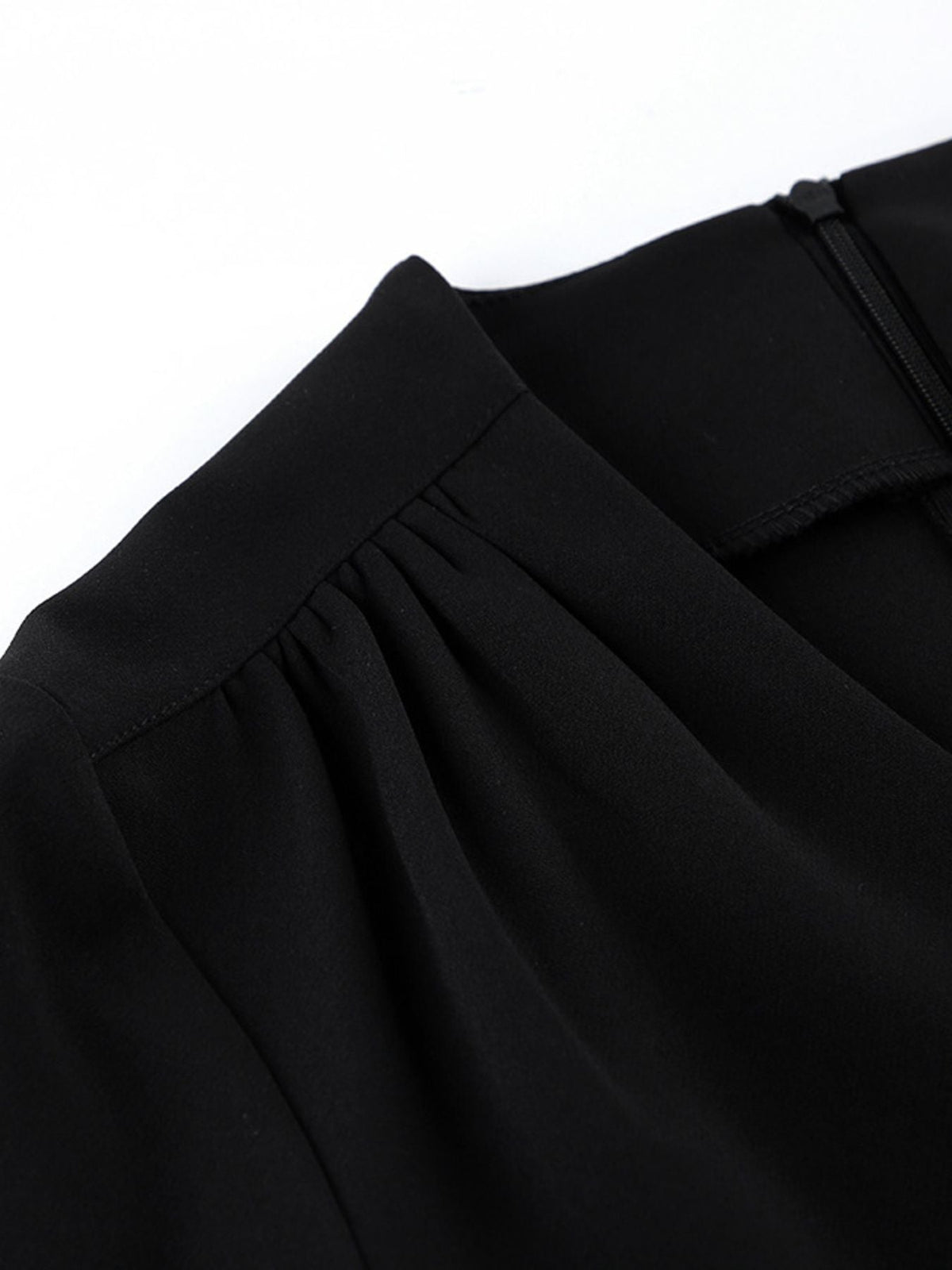 Ruched Surplice Long Sleeve Dress