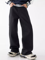 Men's Wide Leg Jeans with Pockets