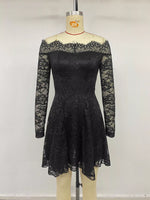 Lace Off Shoulder Mini Dress