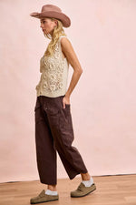 BiBi Washed Terry Pants with Pockets