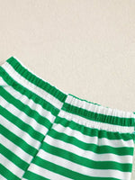 Children's Christmas Striped Pajama Set