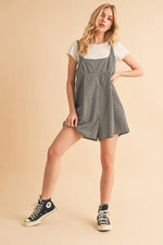 Aemi+Co Plaid Square Neck Romper - Ladyez