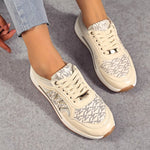 Lace Up Round Toe Sneakers