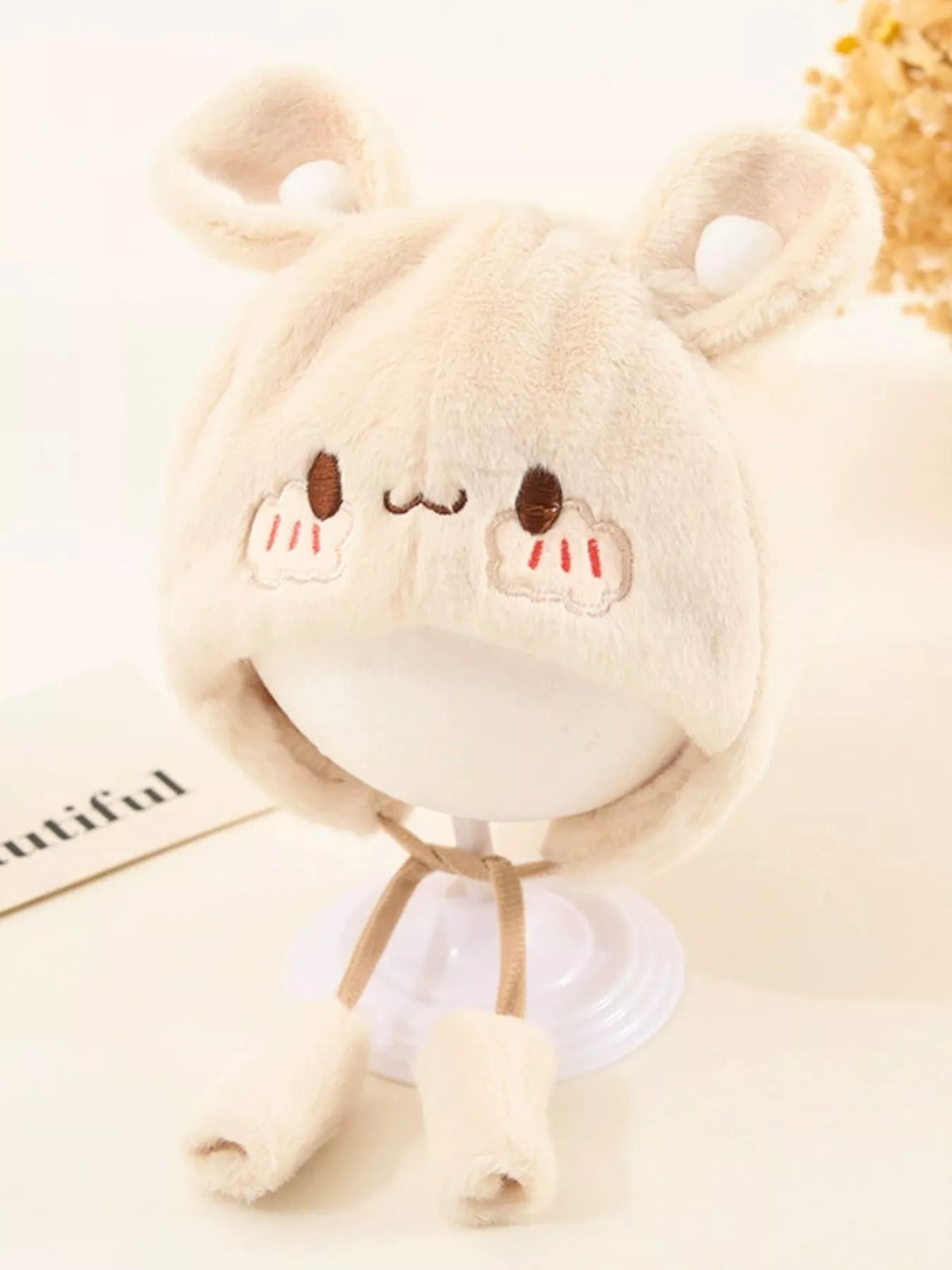 Children's Cute Bear Ear Plush Hat