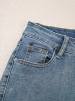 Distressed Ankle-length Straight Jeans - Ladyez