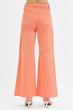RISEN Full Size Tummy Control High Rise Wide Leg Palazzo Jeans Plus Size - Ladyez