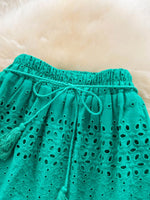 Eyelet Tiered Maxi Skirt