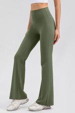 High Waist Straight Active Pants - Ladyez