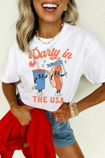 Party In The USA Patriotic Graphic Tee