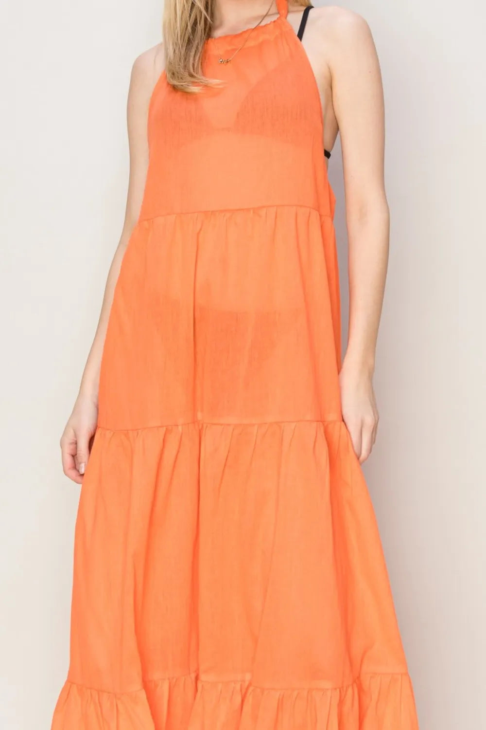 HYFVE Halter Neck Cover Up Maxi Dress - Ladyez