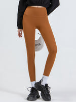 Wide Waistband Sports Leggings - Ladyez