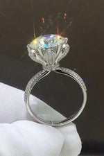 5 CaratMoissanite Side Stone Ring