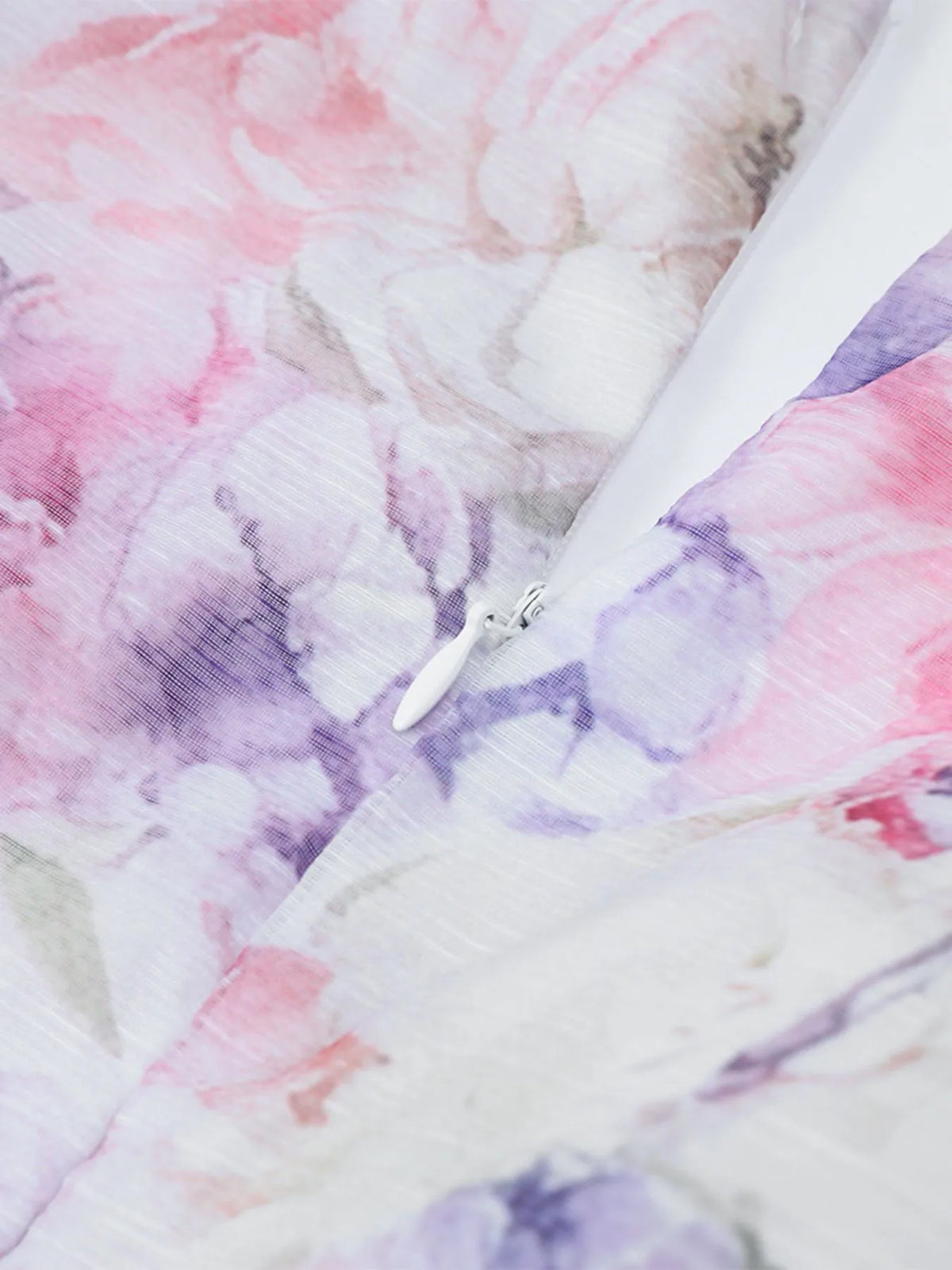 Floral Print Ruffled Mini Dress with Deep V-Neck - Ladyez