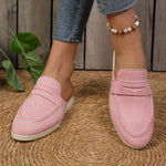 Round Toe Slip-Ons