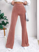 Corduroy High Waist Flare Pants