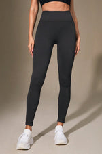 Wide Waistband Sports Leggings - Ladyez
