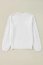 Daisy Notched Long Sleeve Sweater