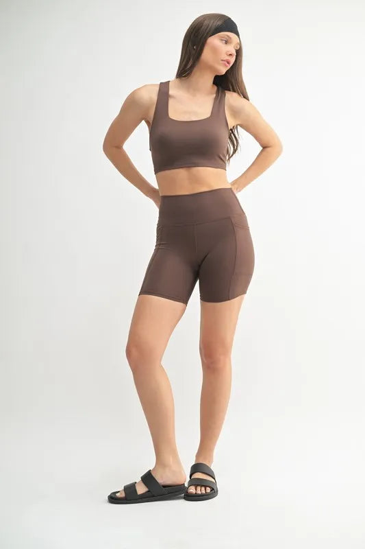 MONO B Venice Cloud Light Sculpt Biker Shorts - Ladyez