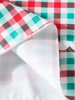 Children's Christmas Tree Plaid Dress