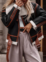 Shearling Lined Zip Up Jacket