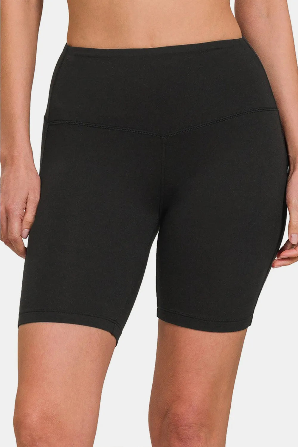 Zenana High Waist Active Shorts - Ladyez