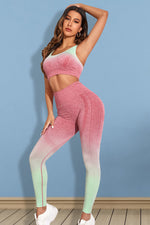 Gradient Sports Tank and Leggings Set - Ladyez