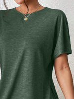 Casual Round Neck T-Shirt and Shorts Set