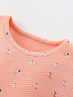 Children's Printed Tulle Layered Dress