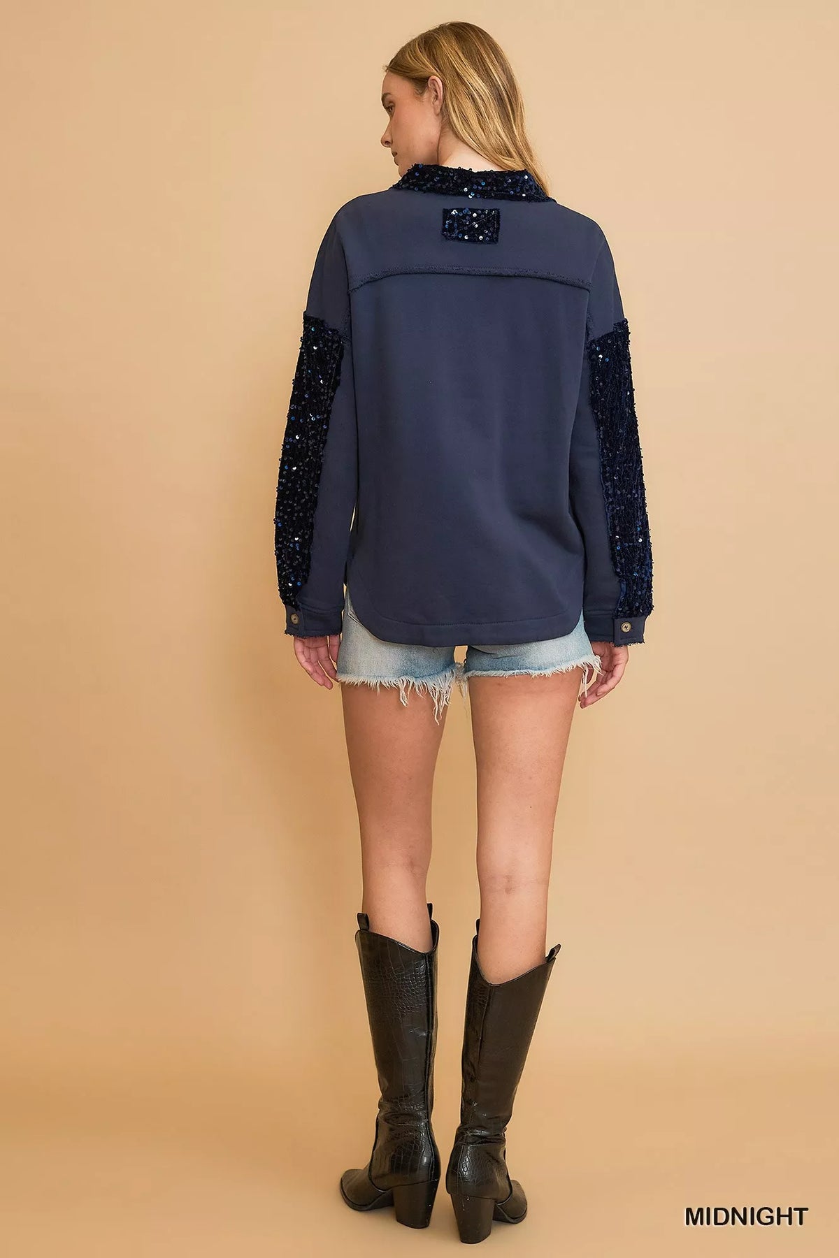 Umgee Open Front Cardigan with Front Pockets