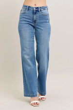 Judy Blue Full Size High Waist Straight Jeans Plus Size - Ladyez