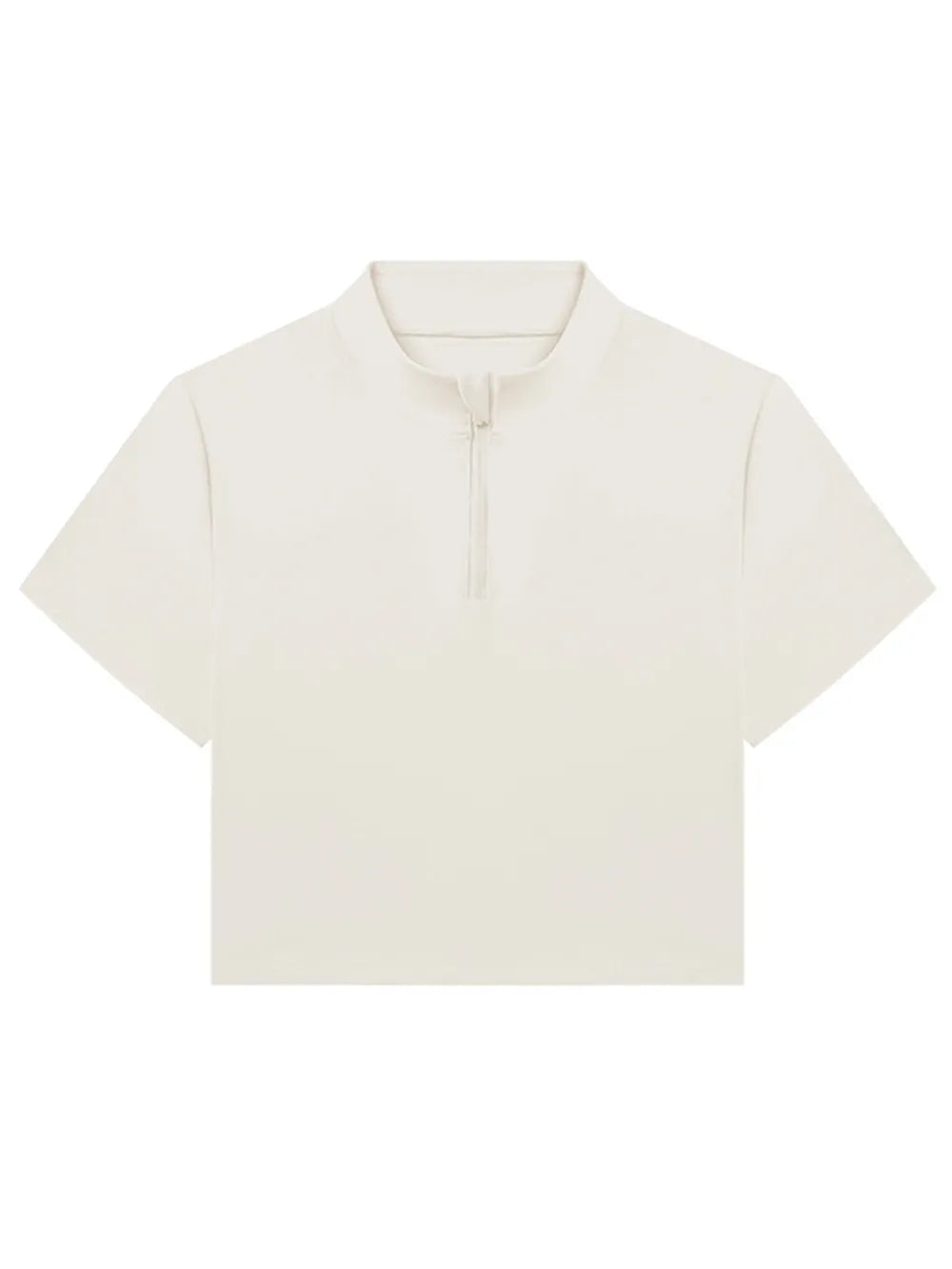 Millennia Quarter Zip Short Sleeve Active T-Shirt - Ladyez
