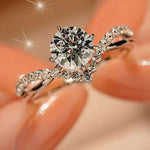 Moissanite 925 Sterling Silver Ring